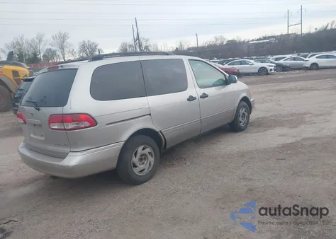 2001 Toyota Sienna Xle z USA, uszkodzony, nr VIN 4T3ZF13C31U378182